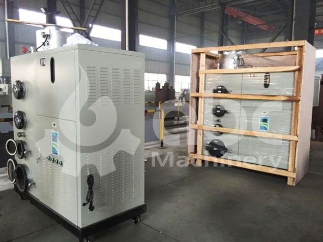 biomass pellet steam generating machine being packed