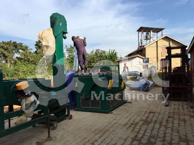 grain processing equipments outside the feed factory