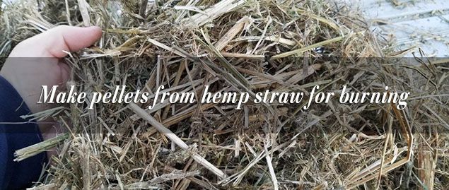 make hemp hurd pellets