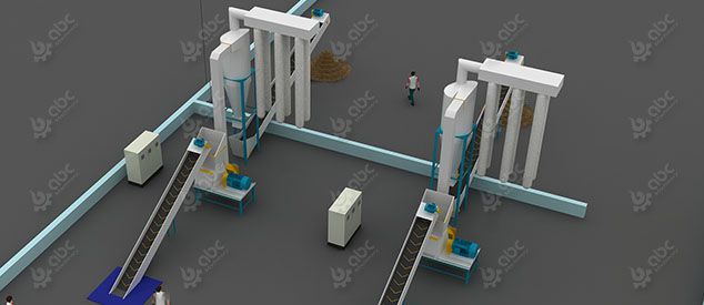 wood fuel pellet production line