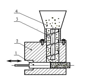Structure Diagram of Piston-type Briquette Press