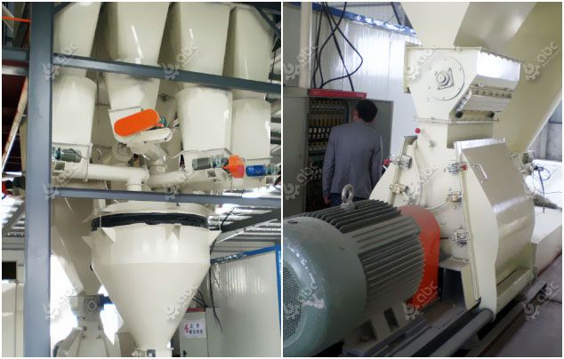 poultry feed preparation equipment for industrial scale production line