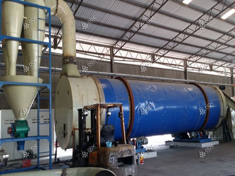 Single-Layer Rotary Dryer on the Production Processing