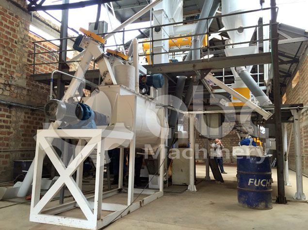 animal feed pellet production machine included in the plant
