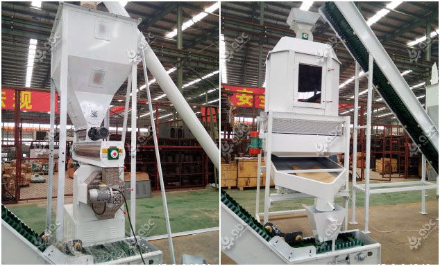 complete animal feed processing machine for industrial fodder production