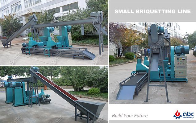 biomass charcoal briquetting unit for small production line