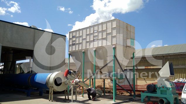 drying equipment of the industrial biomass pellet production