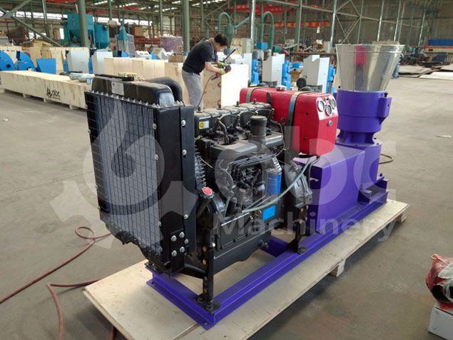 biomass pelletizer for processing hardwood