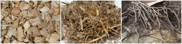 biomass raw materials for making fuel pellets