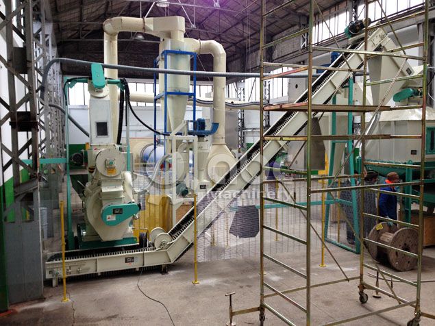 complete wood pellet production line with low investment