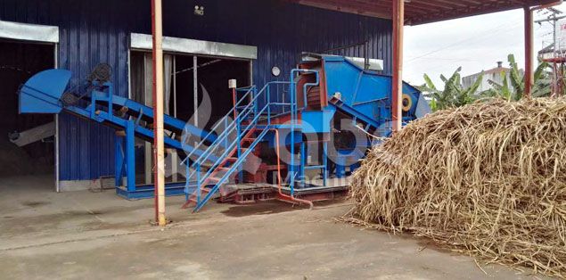 elephant grass chopper machine included in the production plant