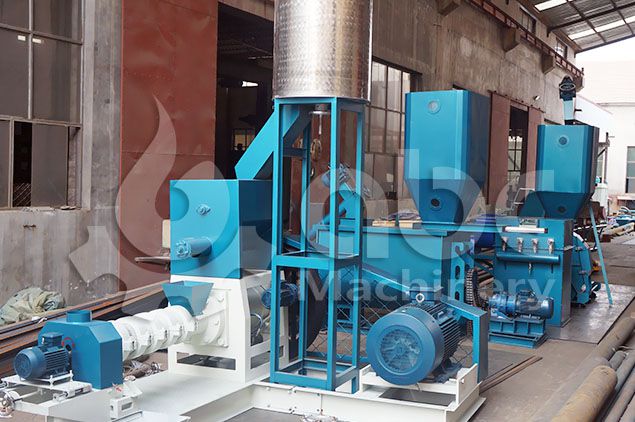 floating fish feed pellet machine for small and middle sized feed mill