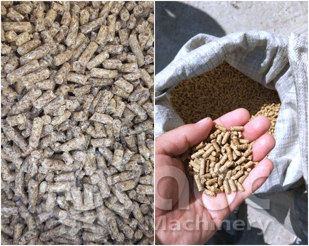 Make feed pellets for chicken, sheep, cattle, etc