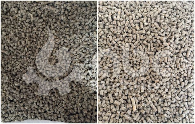 manufactured animal feed pellets