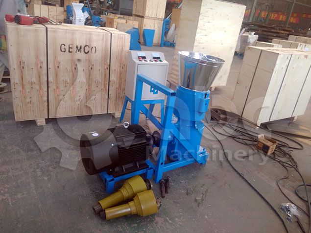 pto driven wood pellet mill with electric motor
