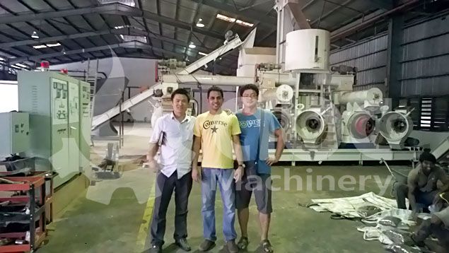 sawdust pellet machine line clients and project manager
