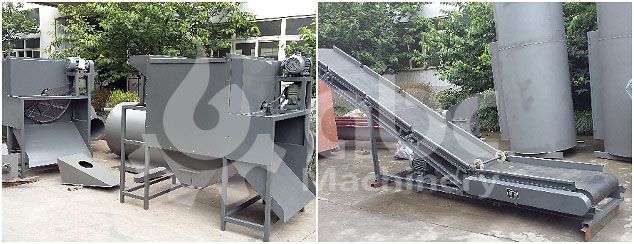 screening and conveying machine for sawdust briquetting project