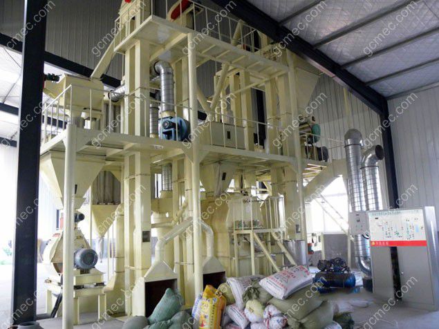 small animal feed pelletizing plant for producing premium fodder pellets