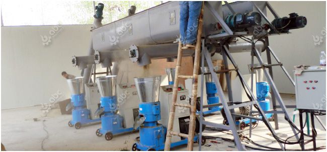 sawdust pellet production line design