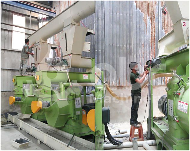 wood pellet energy production machine debugging