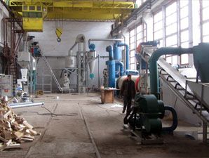 1TPH Wood Pellets Manufacturing Process in Bulgaria